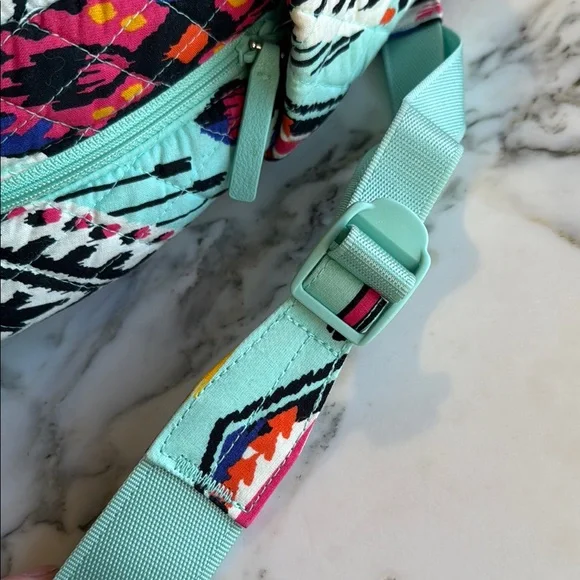 Vera Bradley Pueblo Colorful Geometric Quilted Backpack - Picture 10 of 14